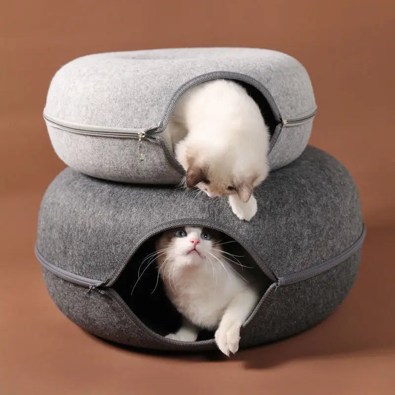 CozyDonut™ Cat Tunnel Bed