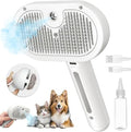 Multifunctional Steam Pet Hair Brush, Self Cleaning Pet Grooming Comb for Dogs, Detangling Massage Tool for Long Short Hair