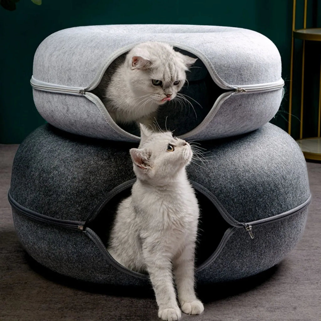 CozyDonut™ Cat Tunnel Bed
