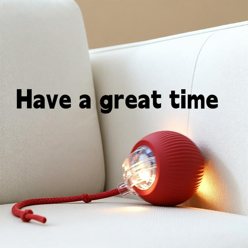 3Pcs Dreamcat Interactive Cat Toys Balls for Indoor Cats 2026 New Motion Activated with 360° Smart Automatic Rolling USB Charging Red Toy with Standby Chirping for Bored Kitten Pet Cats Dogs App Control