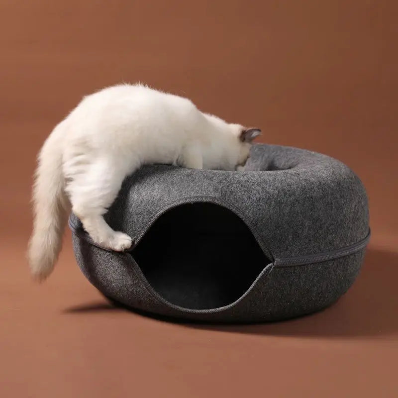 CozyDonut™ Cat Tunnel Bed