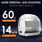 Automatic Cleaning Cat Litter Box Smart Low-Noise 65L Self-Cleaning Cat Litter Box APP Control Cat Potty Equipped with Smart Sensor Timing Function Safety Protection Easy Maintenance One-Button Disassembly Easy to Set up and Clean Itter Box