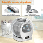 Automatic Cleaning Cat Litter Box Smart Low-Noise 65L Self-Cleaning Cat Litter Box APP Control Cat Potty Equipped with Smart Sensor Timing Function Safety Protection Easy Maintenance One-Button Disassembly Easy to Set up and Clean Itter Box